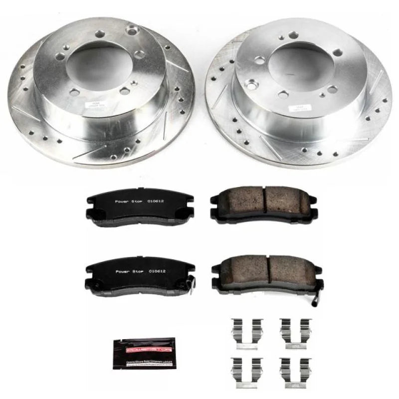 Power Stop Z23 Rear Brake Kit fits 2004-2005 Chrysler Sebring / 1995-2003 Chrysler Sebring LX / 1995-2000 Dodge AVENGER / ...