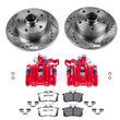 Load image into Gallery viewer, Power Stop Z26 Street Warrior Brake Kit w/Calipers Rear fits Audi A4 / 1998 Audi A4 Avant / 1998-2001 Audi A4