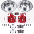 Load image into Gallery viewer, Power Stop Z26 Street Warrior Brake Kit w/Calipers Rear fits Audi A6 / 1998-2001 Audi A6 Quattro