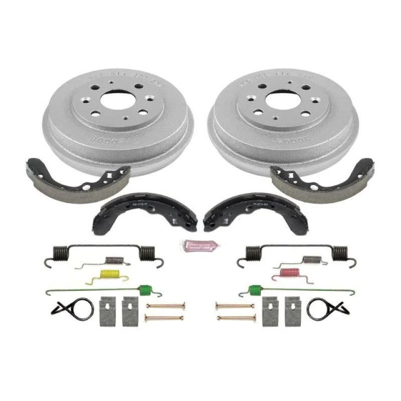 PowerStop Autospecialty Drum Kit Rear fits 1999-2003 Mazda Protege DX / 1999-2000 Mazda Protege ES - Main Product View