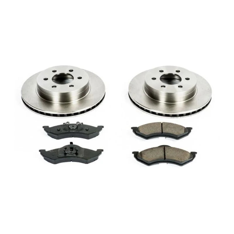 PowerStop Autospecialty Front Brake Kit fits 2000-2002 Dodge Dakota / DURANGO - Main Product View