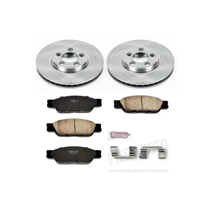 PowerStop Autospecialty Front Brake Kit fits 2002-2005 Ford Thunderbird / 2000-2002 Jaguar S-Type / 2000-2005 Lincoln LS /...