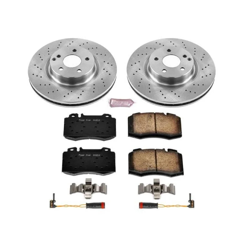 PowerStop Autospecialty Front Brake Kit fits 2003 Mercedes-Benz SL500 - Main Product View