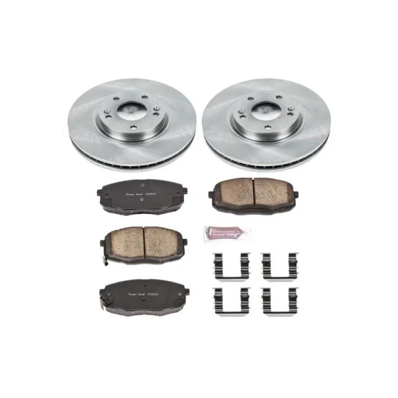PowerStop Autospecialty Front Brake Kit fits 2010-2013 Kia Forte SX / 2010-2013 Kia Forte Koup SX - Main Product View