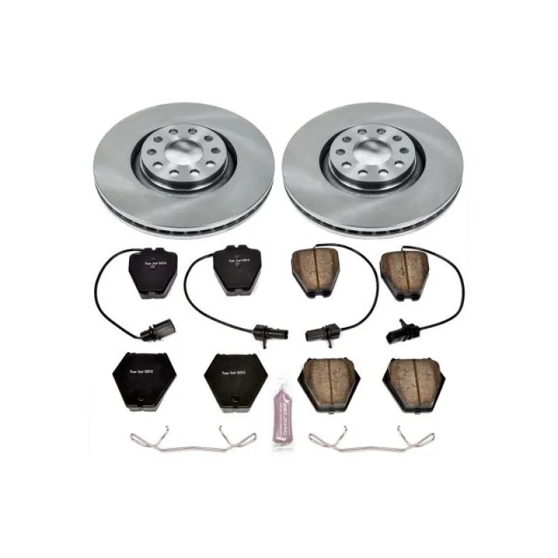 PowerStop Autospecialty Front Brake Kit fits Audi A6 / 2000-2001 Audi A6 Quattro / 2001-2005 Audi Allroad Quattro / 2000-2...