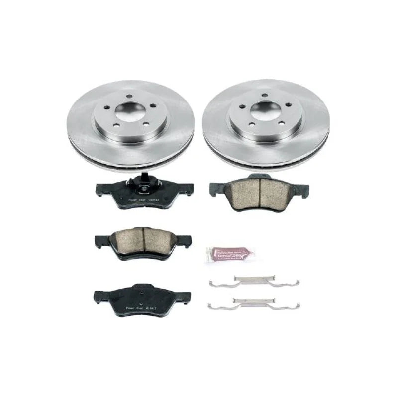 PowerStop Autospecialty Front Brake Kit fits Ford Escape / 2008-2010 Ford Escape Hybrid / 2009-2010 Ford Escape LIMITED Hy...