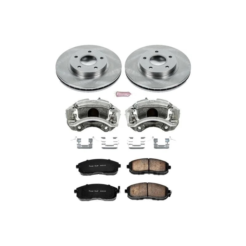 PowerStop Autospecialty Front Brake Kit w/Calipers fits 2000-2001 Infiniti I30 / Infiniti I30