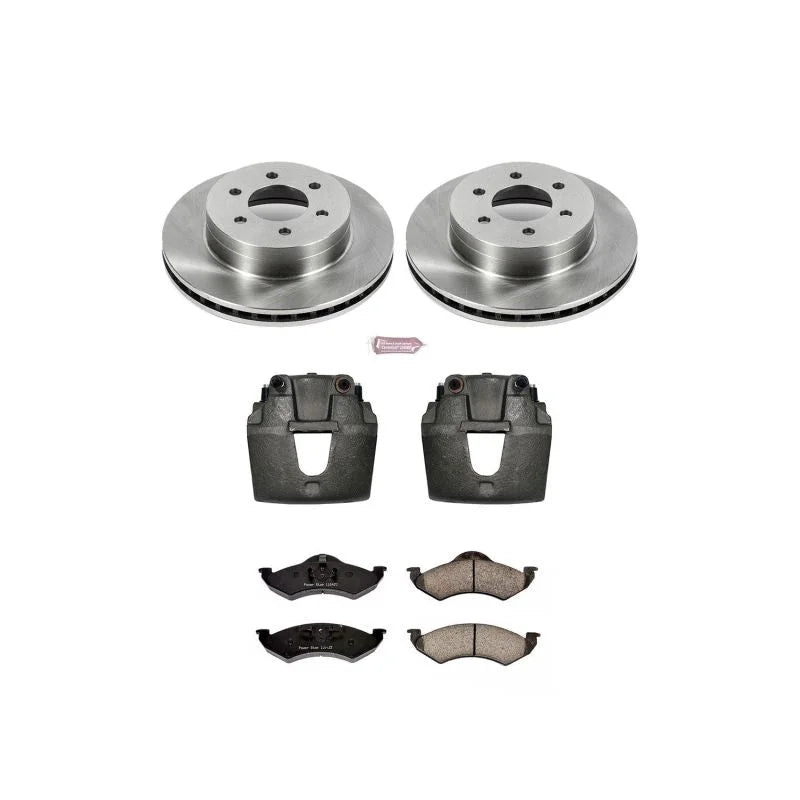 PowerStop Autospecialty Front Brake Kit w/Calipers fits 2000-2002 Dodge Dakota / DURANGO
