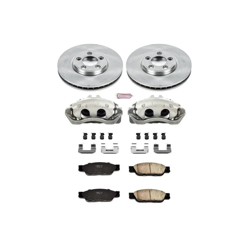 PowerStop Autospecialty Front Brake Kit w/Calipers fits 2002-2005 Ford Thunderbird / 2000-2002 Jaguar S-Type / 2000-2005 L...