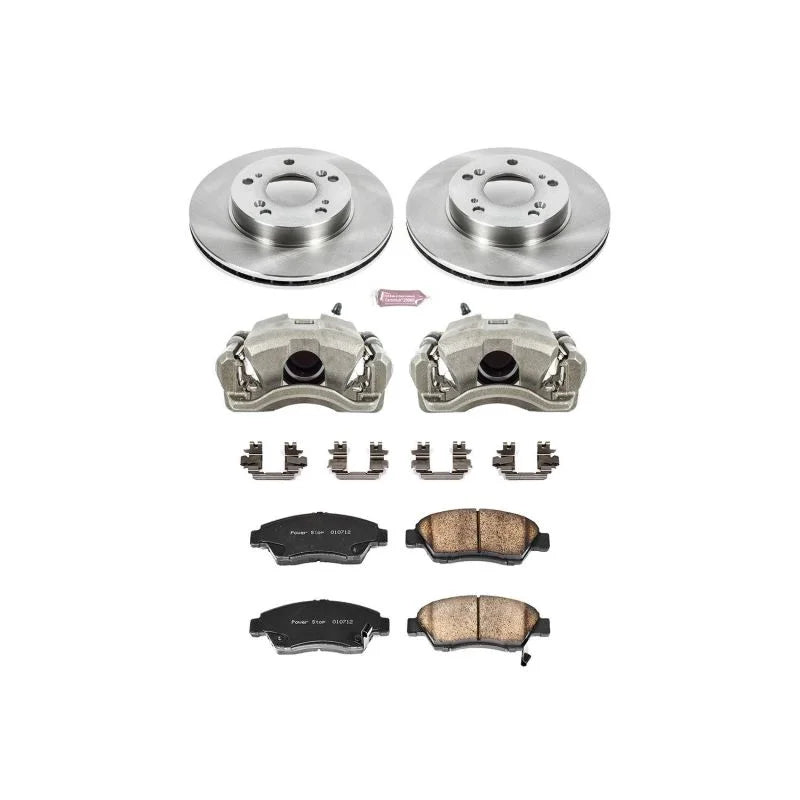 PowerStop Autospecialty Front Brake Kit w/Calipers fits 2002-2006 Acura RSX / 2004-2005 Honda Civic Si