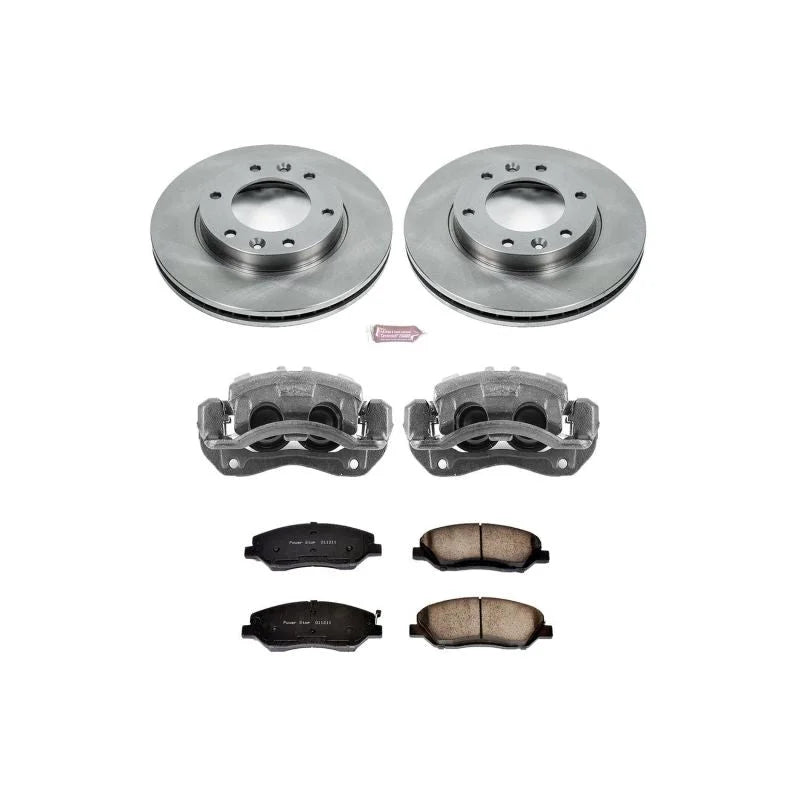 PowerStop Autospecialty Front Brake Kit w/Calipers fits 2007-2008 Hyundai Entourage Gls / 2007 Hyundai Entourage SE / 2007...