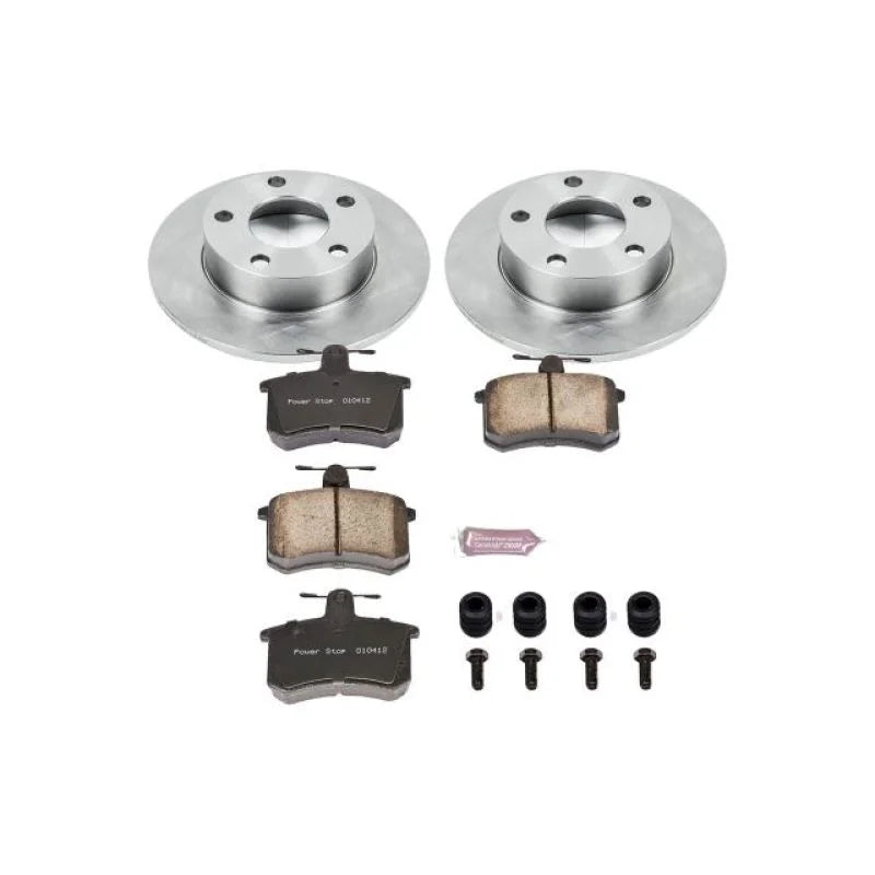 PowerStop Autospecialty Rear Brake Kit fits 1996-2001 Audi A4 Quattro / 1998-2001 Audi A4 Quattro Avant / Audi A4 - Main P...