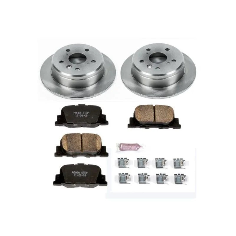 PowerStop Autospecialty Rear Brake Kit fits 2000-2001 Lexus ES300 / 2000-2001 Toyota Camry LE - Main Product View