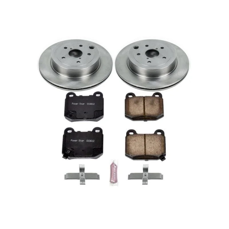 PowerStop Autospecialty Rear Brake Kit fits 2008-2014 Subaru Impreza / 2020 Subaru WRX / 2015-2017 Subaru WRX STI - Main P...