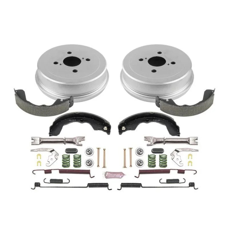 PowerStop Autospecialty Rear Drum Kit fits 2003-2008 Pontiac Vibe / 2003-2008 Toyota Matrix - Main Product View