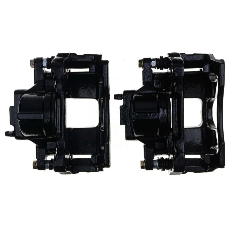 PowerStop Black Front Caliper Pair w/Bracket fits Chrysler Town / 2008-2016 Chrysler Town & / 2014-2016 Dodge Grand Caravan
