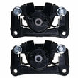 Load image into Gallery viewer, PowerStop Black Rear Caliper - Pair w/Bracket fits 2007-2015 Toyota Sequoia / Tundra - Installation View