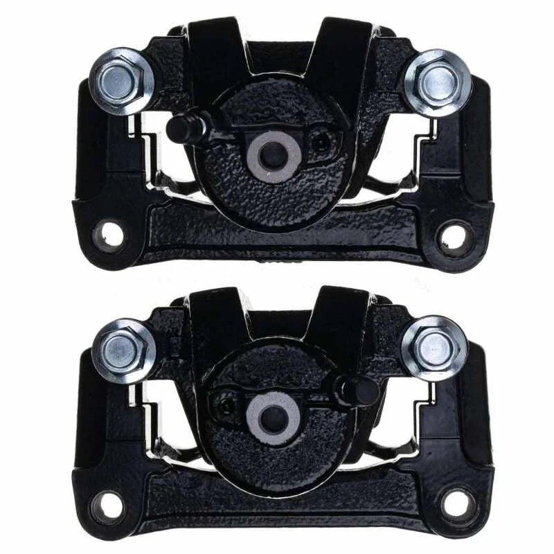 PowerStop Black Rear Caliper - Pair w/Bracket fits 2007-2015 Toyota Sequoia / Tundra - Installation View