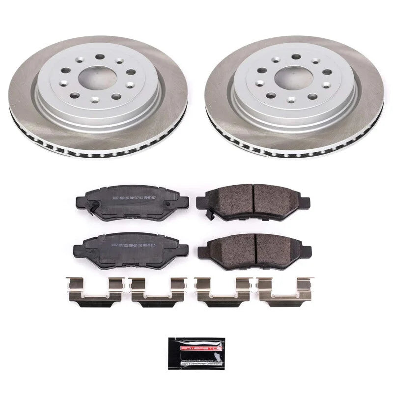PowerStop Chevrolet Camaro Rear Semi-Coated Rotor Kit fits 2008-2014 Cadillac CTS / 2010-2014 Cadillac CTS Luxury / Chevro...