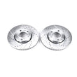 Load image into Gallery viewer, PowerStop Drilled &amp; Slotted Front Rotors Pair fits 1996-2004 Audi A4 / 2003-2006 Audi A4 Cabriolet / 1996-2006 Audi A4 Qua...
