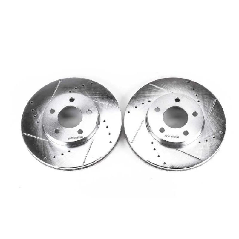 PowerStop Drilled & Slotted Front Rotors Pair fits 2002-2006 Buick Rendezvous / 2002-2005 Chevrolet Venture / 2005 Chevrol...