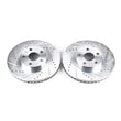 Load image into Gallery viewer, PowerStop Drilled &amp; Slotted Front Rotors Pair fits 2003-2008 Pontiac Vibe / 2003-2006 Pontiac Vibe GT / 2005-2010 Scion TC...