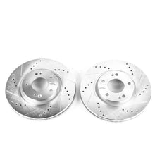 Load image into Gallery viewer, PowerStop Drilled &amp; Slotted Front Rotors Pair fits 2006 Hyundai Sonata GL / 2006-2014 Hyundai Sonata Gls / 2011-2015 Hyund...