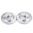 Load image into Gallery viewer, PowerStop Drilled &amp; Slotted Rear Rotors Pair fits 2002-2005 Ford Thunderbird / 2000-2005 Jaguar S-Type / 2004 2005 Jaguar ...