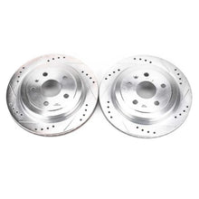 Load image into Gallery viewer, PowerStop Drilled &amp; Slotted Rear Rotors Pair fits 2008-2019 Cadillac CTS / 2010-2019 Cadillac CTS Luxury / 2010-2016 Cadil...
