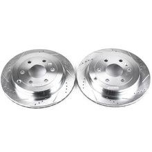 Load image into Gallery viewer, PowerStop Drilled &amp; Slotted Rear Rotors Pair fits 2012 2013 Buick Enclave / 2008-2011 Buick Enclave CX / 2014-2017 Buick E...