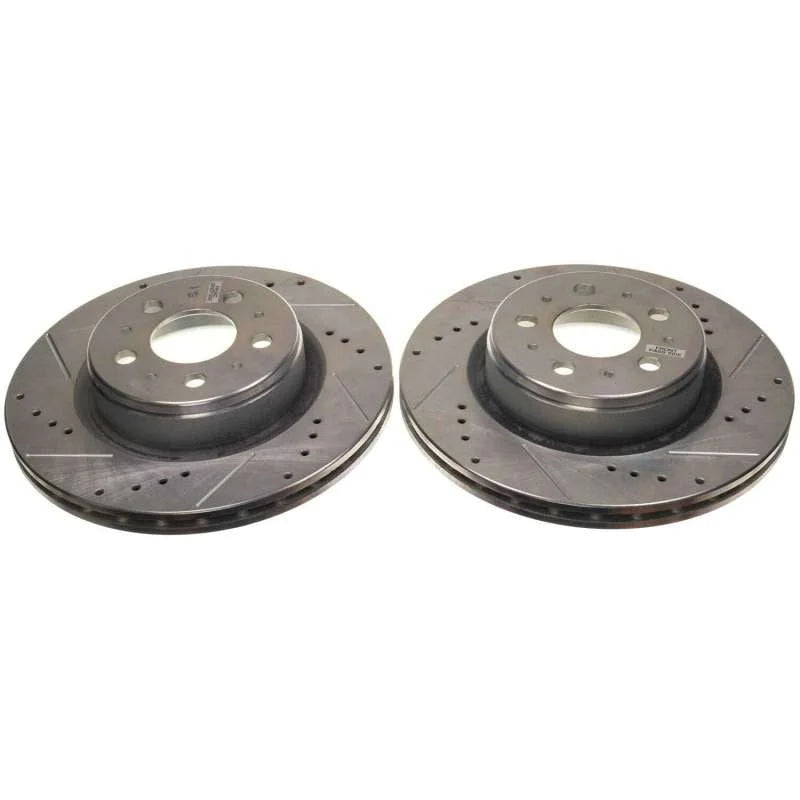 PowerStop Drilled & Slotted Rotor (Pair) fits 2017-2024 Tesla 3 / Y - Main Product View