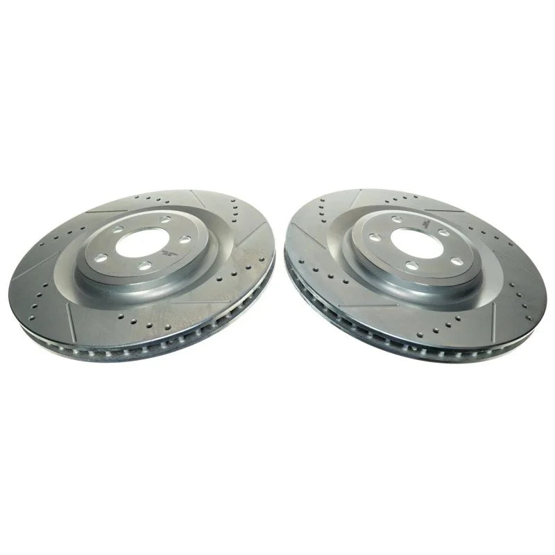 PowerStop Drilled & Slotted Rotor (Pair) fits 2020-2023 Ford Explorer LIMITED / 2020-2025 Ford Explorer / 2024 Ford Mustan...