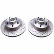 Load image into Gallery viewer, PowerStop Drilled &amp; Slotted Rotors Front Pair fits 1970-1972 Dodge Challenger / 1970 1971 Dodge Challenger R/T / 1972 Dodg...