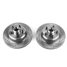 Load image into Gallery viewer, PowerStop Drilled &amp; Slotted Rotors Front Pair fits 1976-1979 Chrysler Cordoba / 1979-1981 Chrysler New Yorker / 1979-1981 ...
