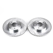 Load image into Gallery viewer, PowerStop Drilled &amp; Slotted Rotors Pair Front fits 1999-2004 Chrysler 300M / 1998-2004 Chrysler Concorde LX / 2002-2004 Ch...