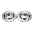 Load image into Gallery viewer, PowerStop Drilled &amp; Slotted Rotors Pair Front fits 1999-2004 Chrysler 300M / 2003 Chrysler 300M Pro-am / 2002-2004 Chrysle...