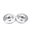 Load image into Gallery viewer, PowerStop Drilled &amp; Slotted Rotors Pair Front fits 2005-2009 Buick LaCrosse CX / 2005-2008 Buick LaCrosse Cxs / 2009 Buick...