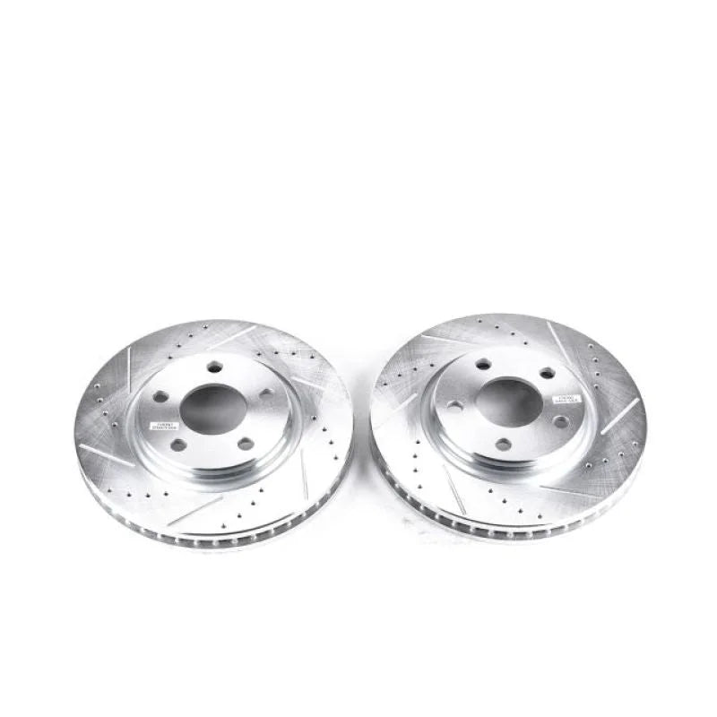 PowerStop Drilled & Slotted Rotors Pair Front fits 2005-2009 Buick LaCrosse CX / 2005-2008 Buick LaCrosse Cxs / 2009 Buick...
