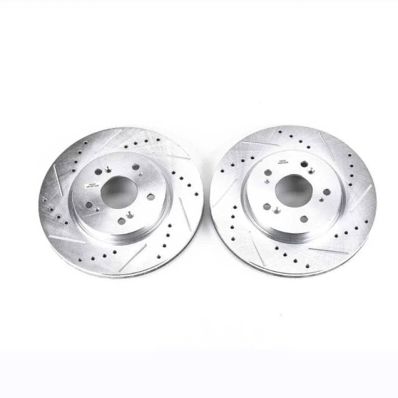 PowerStop Drilled & Slotted Rotors Pair Front fits 2007-2012 Acura RDX / 2010-2012 Acura RDX Sh-awd / 2010-2011 Honda Acco...