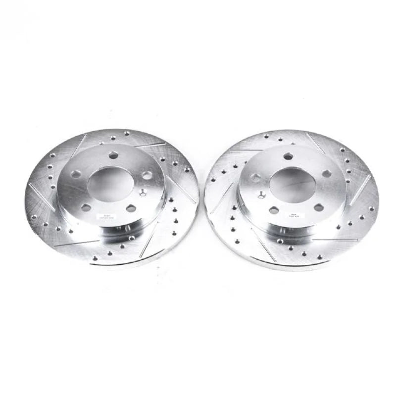 PowerStop Drilled & Slotted Rotors Pair Rear fits 2005-2009 Buick LaCrosse CX / 2005-2008 Buick LaCrosse Cxs / 2009 Buick ...