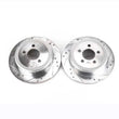 Load image into Gallery viewer, PowerStop Drilled &amp; Slotted Rotors Pair Rear fits 2010-2011 Dodge Nitro Detonator / 2007-2009 Dodge Nitro R/T / 2009-2011 ...
