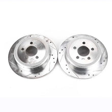 Load image into Gallery viewer, PowerStop Drilled &amp; Slotted Rotors Pair Rear fits 2010-2011 Dodge Nitro Detonator / 2007-2009 Dodge Nitro R/T / 2009-2011 ...