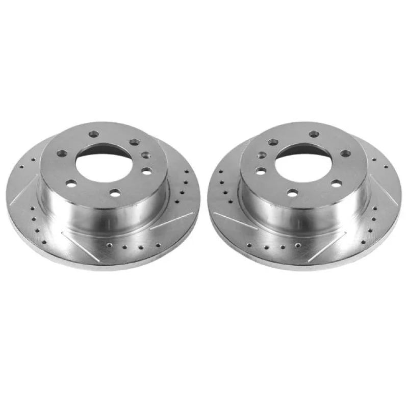 PowerStop Drilled & Slotted Rotors Pair fits 2007-2009 Dodge Sprinter 2500 / 2007-2009 Dodge Sprinter 3500 / 2007-2018 Fre...