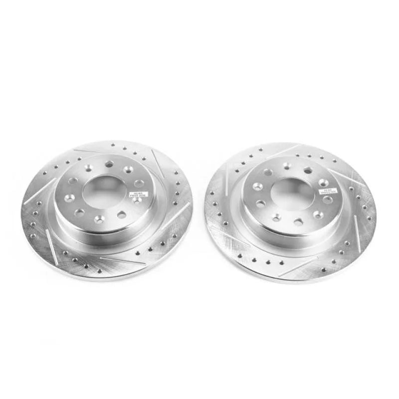 PowerStop Drilled & Slotted Rotors Pair fits 2017-2021 Buick Envision / 2017-2019 Buick LaCrosse / 2018-2020 Buick Regal S...