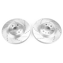 Load image into Gallery viewer, PowerStop Drilled &amp; Slotted Rotors Pair fits 2018-2020 Buick Enclave / 2017-2025 Cadillac XT5 / 2020-2024 Cadillac XT6 - S...