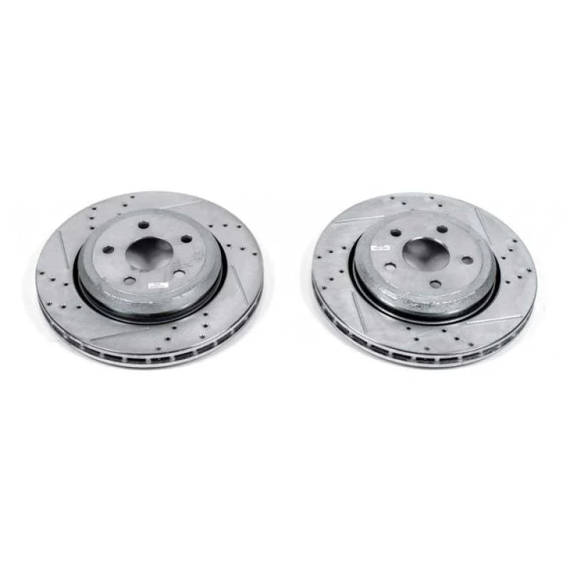 PowerStop Drilled & Slotted Rotors Pair fits 2018-2020 Dodge DURANGO / 2018-2020 Dodge DURANGO Citadel / 2018-2022 2024 20...