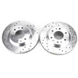 Load image into Gallery viewer, PowerStop Drilled &amp; Slotted Rotors Pair fits Buick Rainier / 2004 2005 Buick Rainier Cxl / 2002-2005 Chevrolet TrailBlazer...