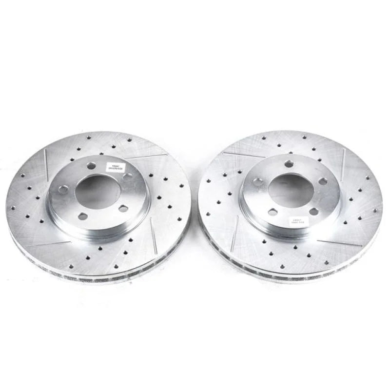 PowerStop Drilled & Slotted Rotors Pair fits Ford Taurus / 2001-2004 Ford Taurus LX / 2001-2007 Ford Taurus SE / 1996-1999...