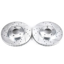 Load image into Gallery viewer, PowerStop Drilled &amp; Slotted Rotors Pair fits Ford Taurus / 2001-2004 Ford Taurus LX / 2001-2007 Ford Taurus SE / 1996-1999...