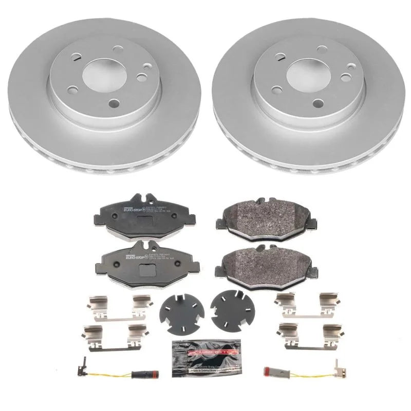 PowerStop Euro-Stop Brake Kit Front fits 2003-2009 Mercedes-Benz E320 / E350 - Main Product View